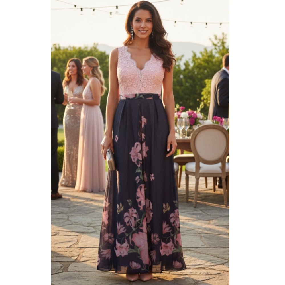 Soieblu Floral Gown